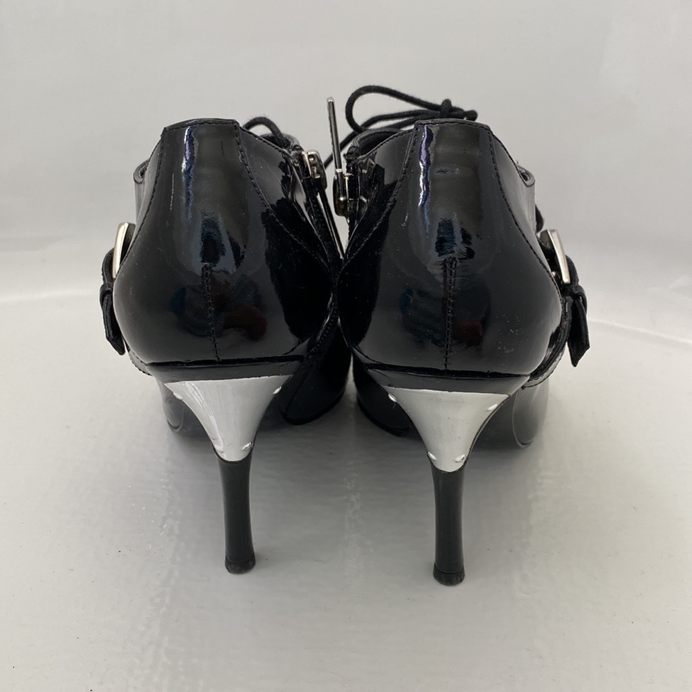 Pointed Toe Shiny Buckle Witch Booties From early 2000’s - Picture 4 of 7